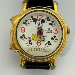 Lorus Walt Disney Musical Mickey Mouse Quartz Unisex Watch V422-011 R2 Running Vintage Disney Lorus Musical Mickey V422-011 R2 Watch  main image 4